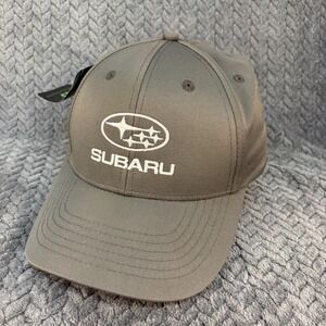 Subaru Baseball Cap Gray Recycled Polyester Logo Hat Adjustable 0545